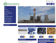Tablet Screenshot of energy.punjab.gov.pk