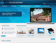 Tablet Screenshot of hed.punjab.gov.pk